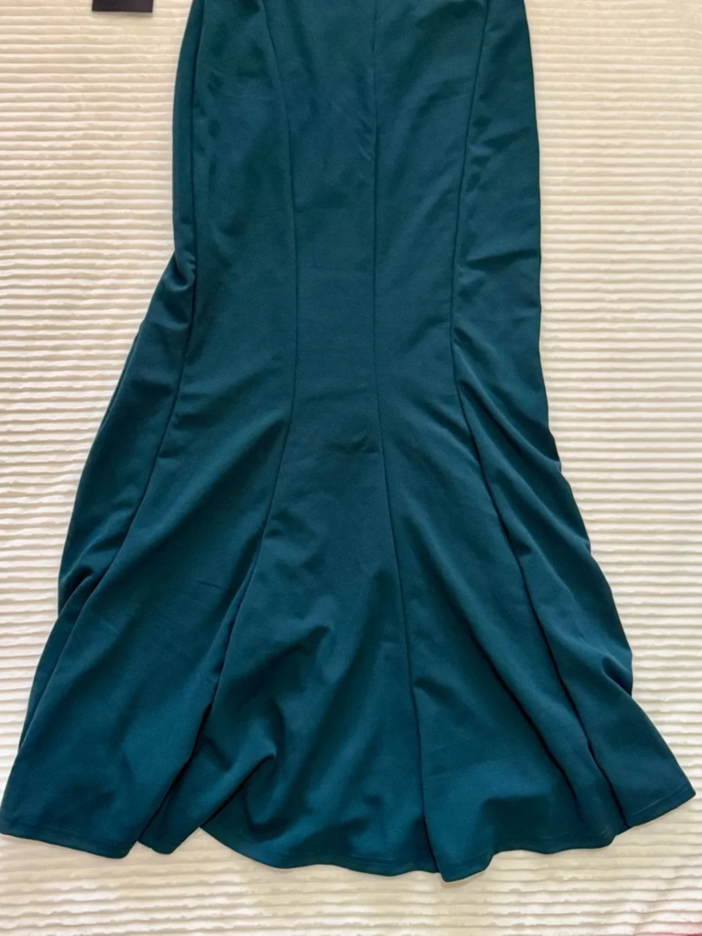 Lulu’s Marvelous Entrance Emerald Green Pleated Strapless Maxi Dress M NWT